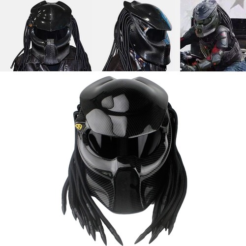 Casco moto bici predator fibra - casco,